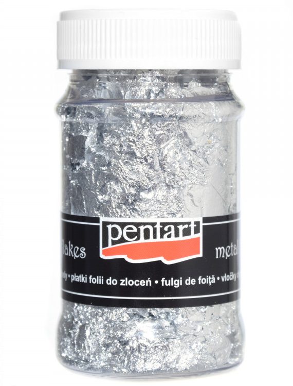 decor-foil-in-flakes-pentart-silver-100-ml