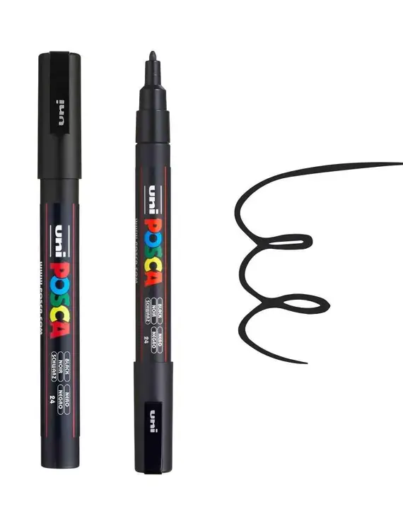 POSCA PC3M Paint Pen – BLACK