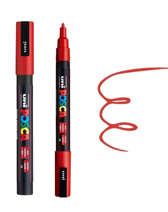 POSCA PC3M Paint Pen – RED