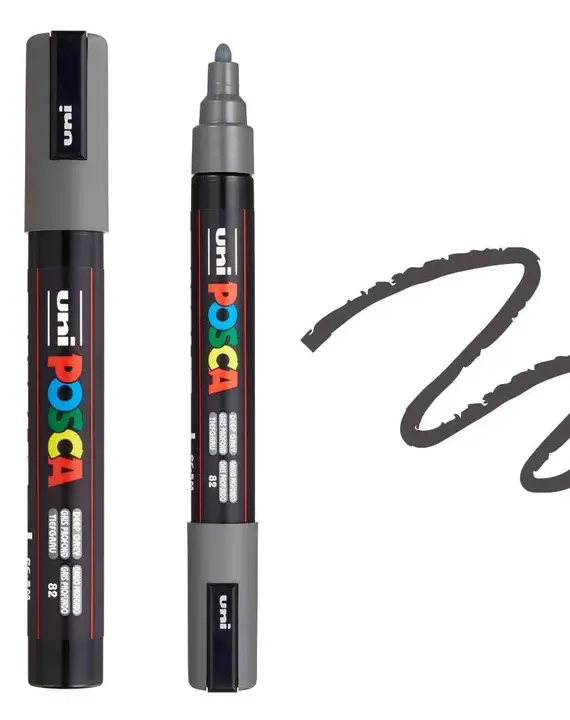 POSCA PC5M Paint Pen – DEEP GREY