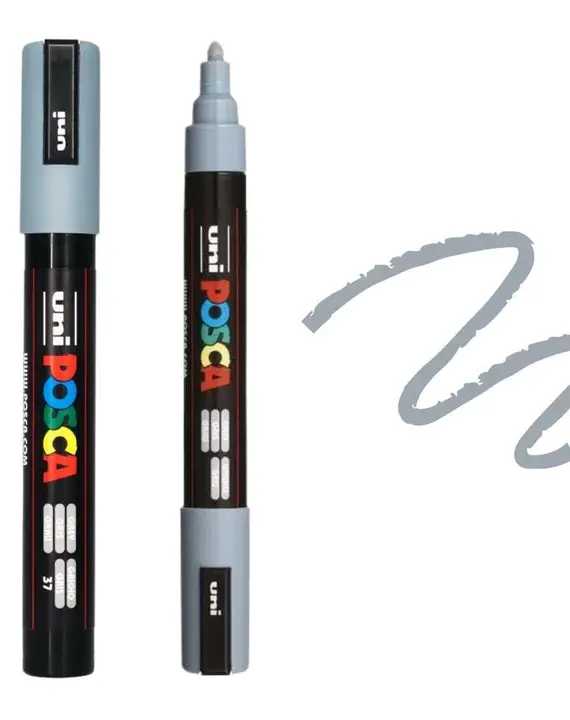 POSCA PC5M Paint Pen – GREY