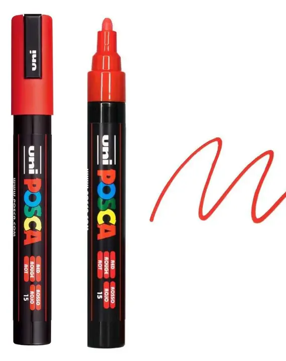 POSCA PC5M Paint Pen – RED