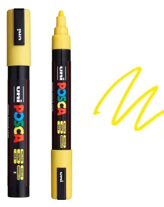 POSCA PC5M Paint Pen – YELLOW