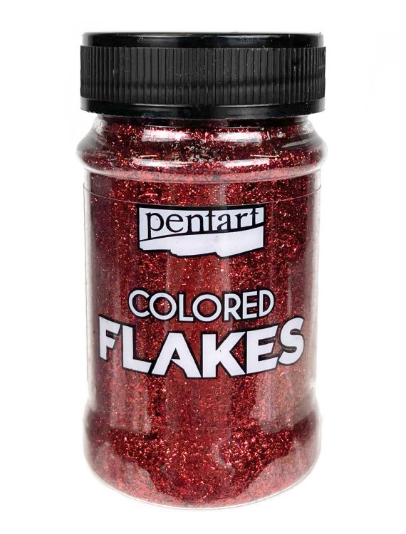 decor-foil-colored-flakes-pentart-red-100-ml
