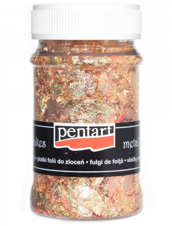 decor-foil-in-flakes-pentart-gold-and-copper-100-ml